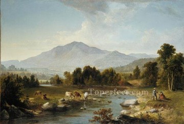 ブルック川の流れ Painting - ハイポイント シャンダケン山脈の風景アッシャー ブラウン デュランド ストリーム